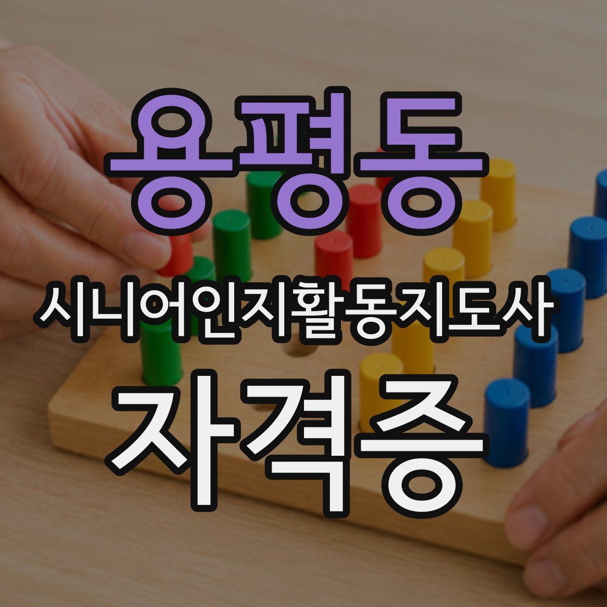 용평동 시니어인지활동지도사 자격증