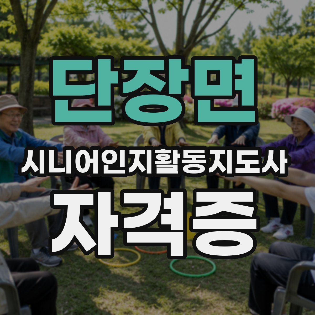 단장면 시니어인지활동지도사 자격증