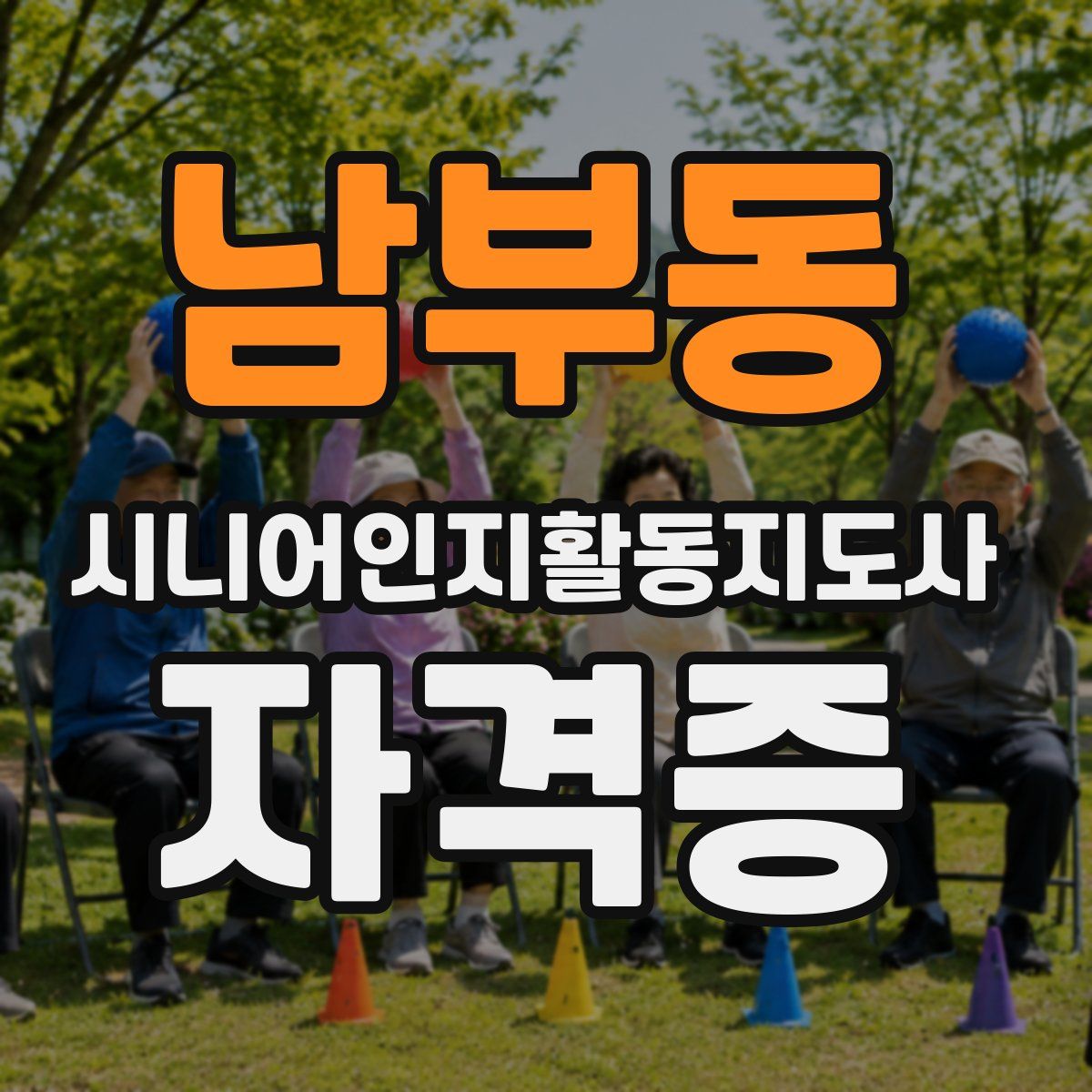 남부동 시니어인지활동지도사 자격증