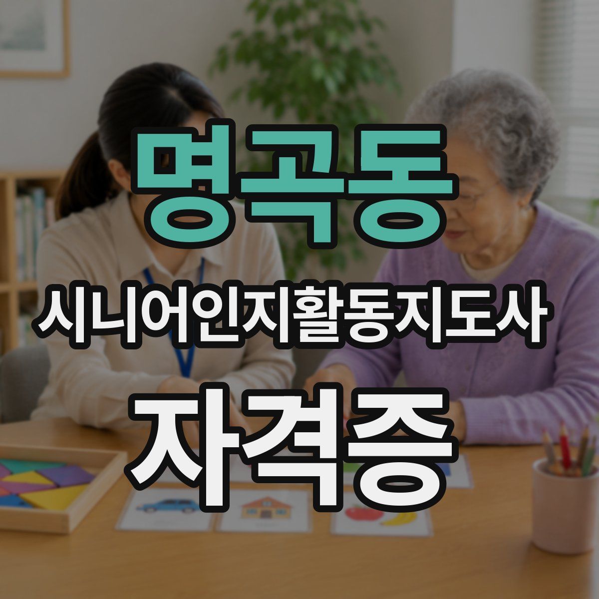 명곡동 시니어인지활동지도사 자격증