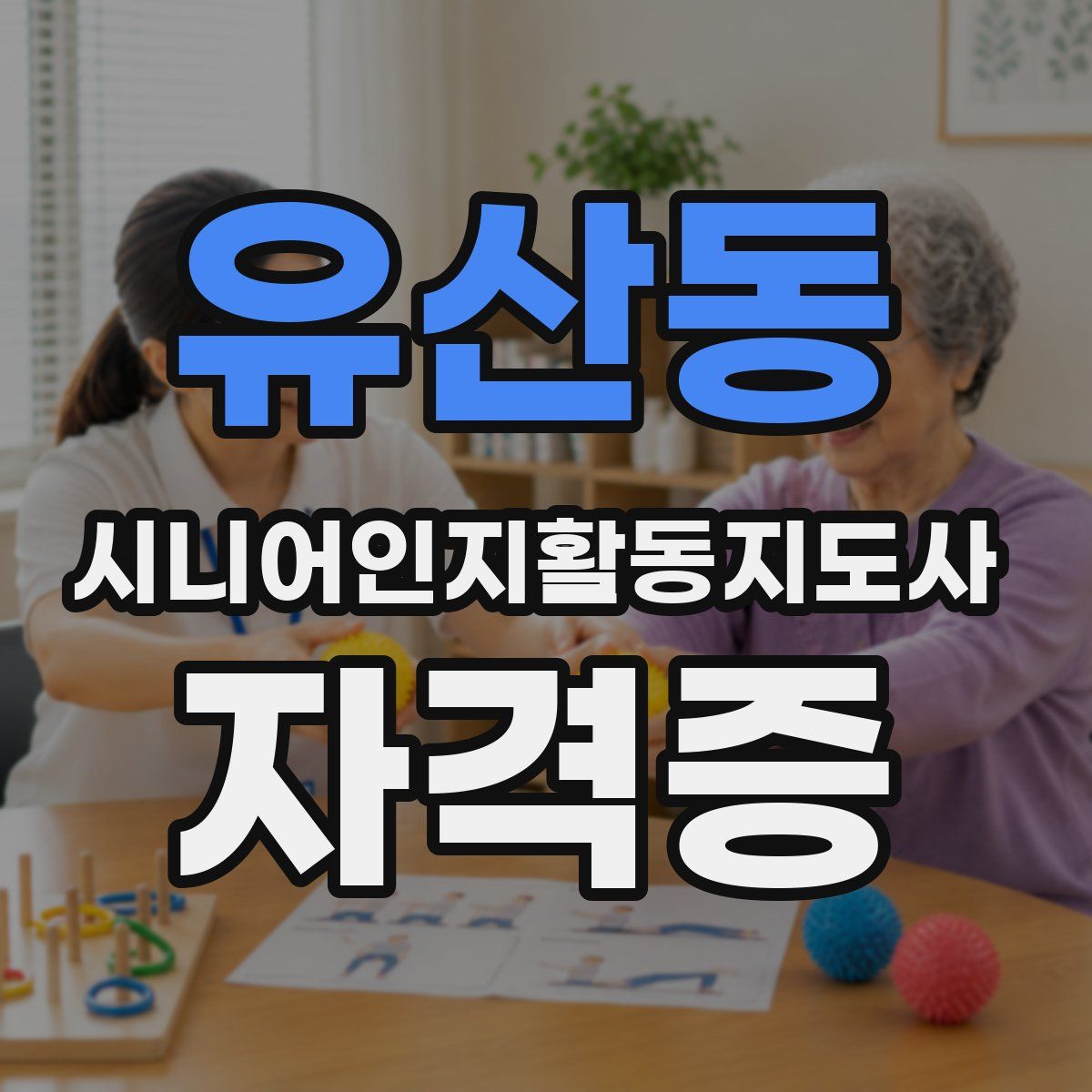 유산동 시니어인지활동지도사 자격증