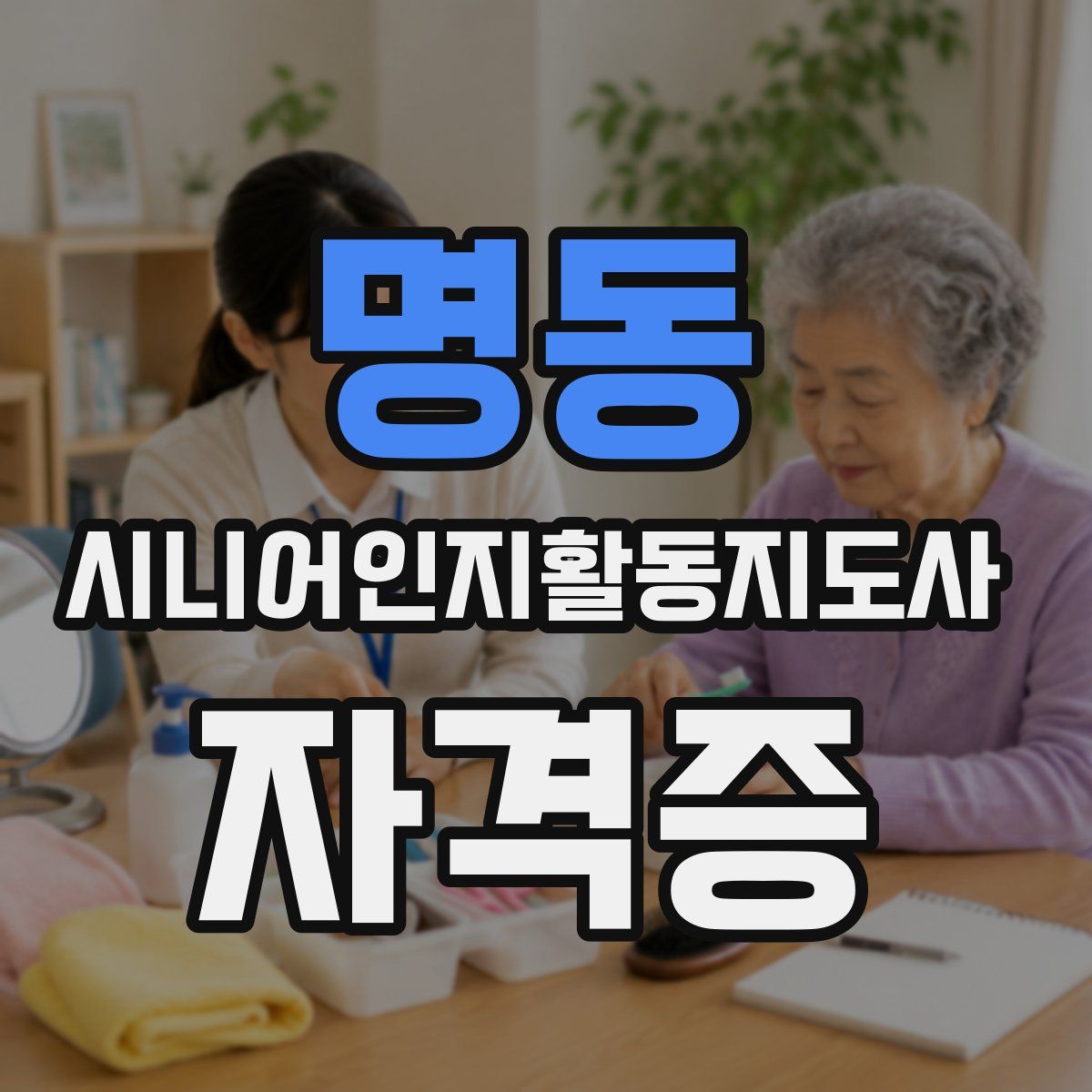 명동 시니어인지활동지도사 자격증