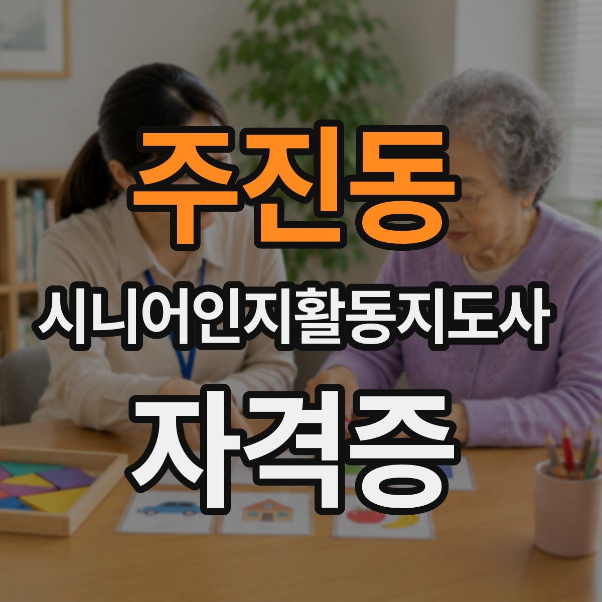 주진동 시니어인지활동지도사 자격증