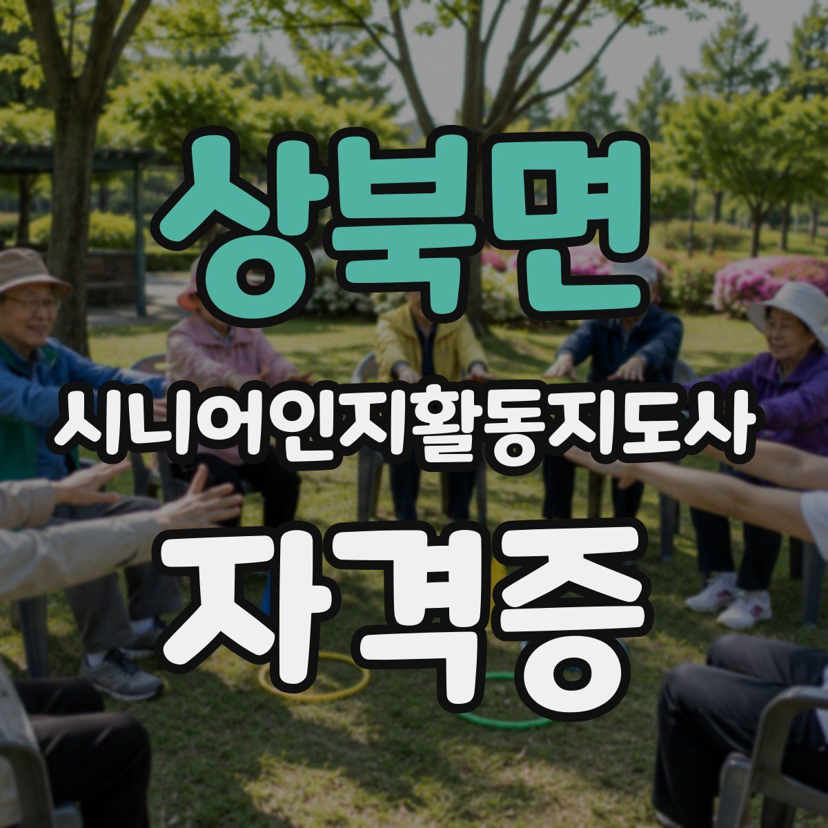 상북면 시니어인지활동지도사 자격증
