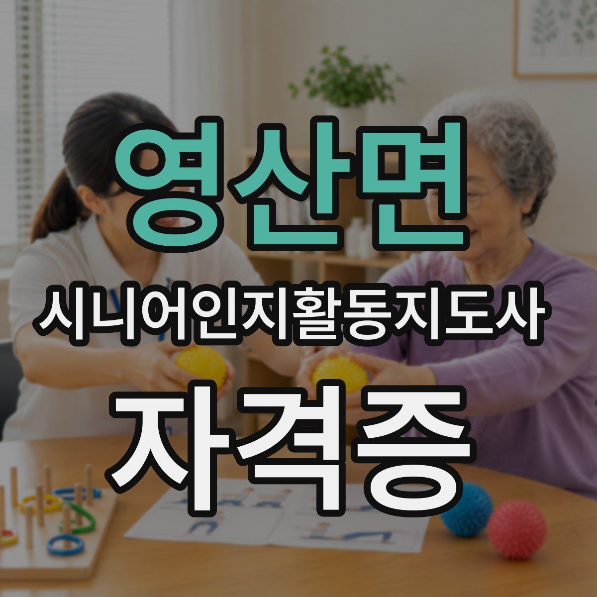 영산면 시니어인지활동지도사 자격증