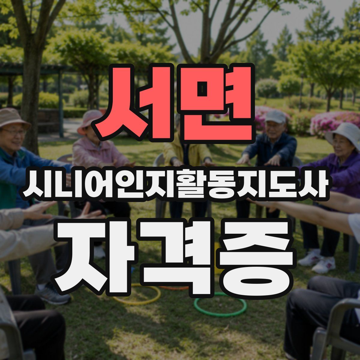 서면 시니어인지활동지도사 자격증