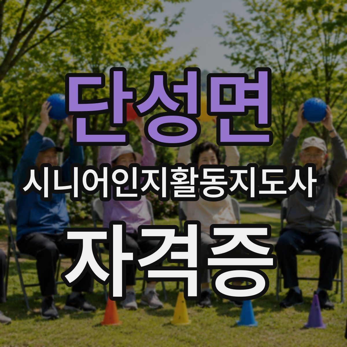 단성면 시니어인지활동지도사 자격증