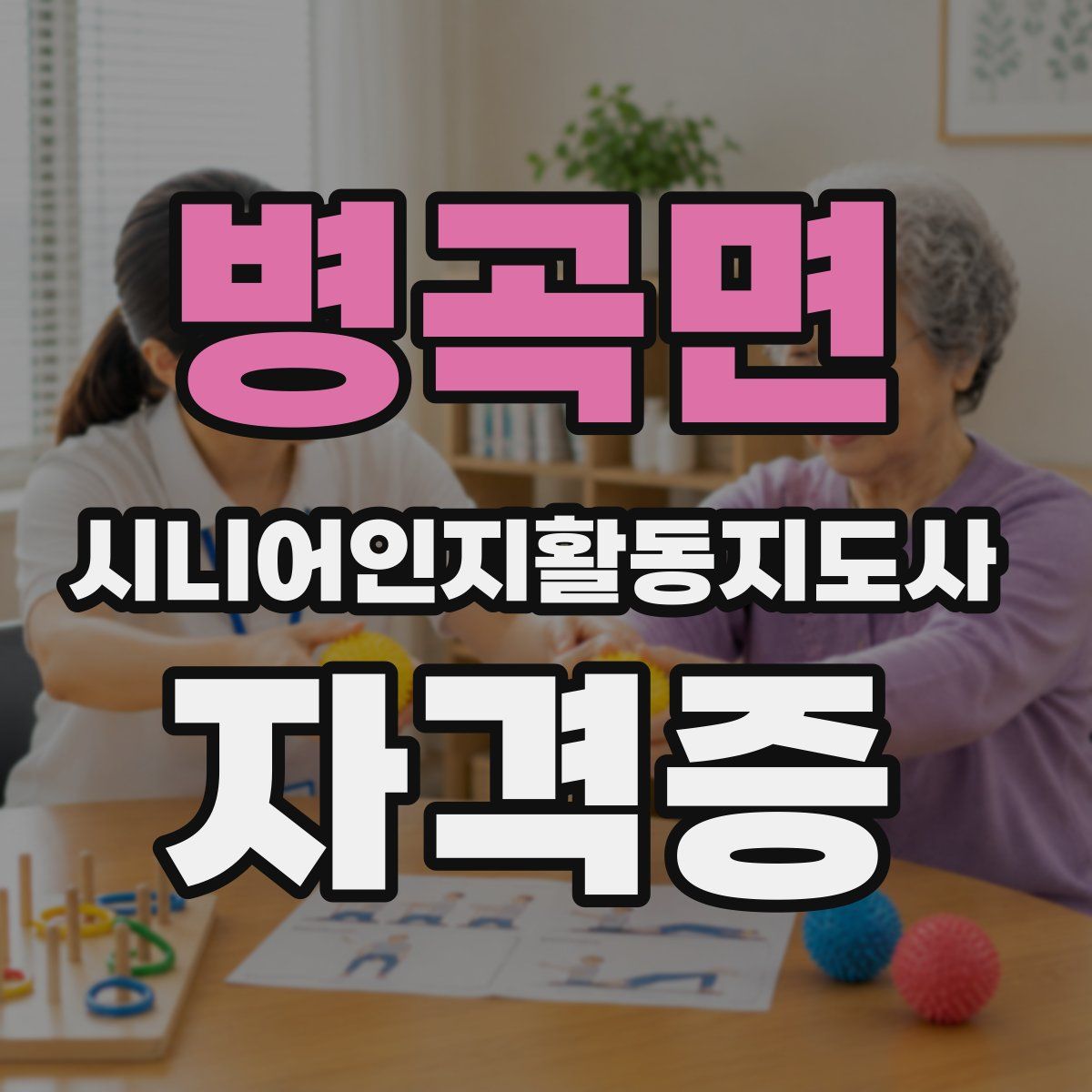 병곡면 시니어인지활동지도사 자격증