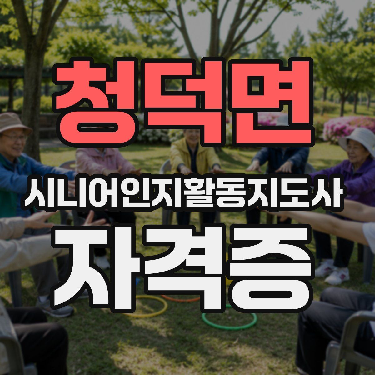 청덕면 시니어인지활동지도사 자격증
