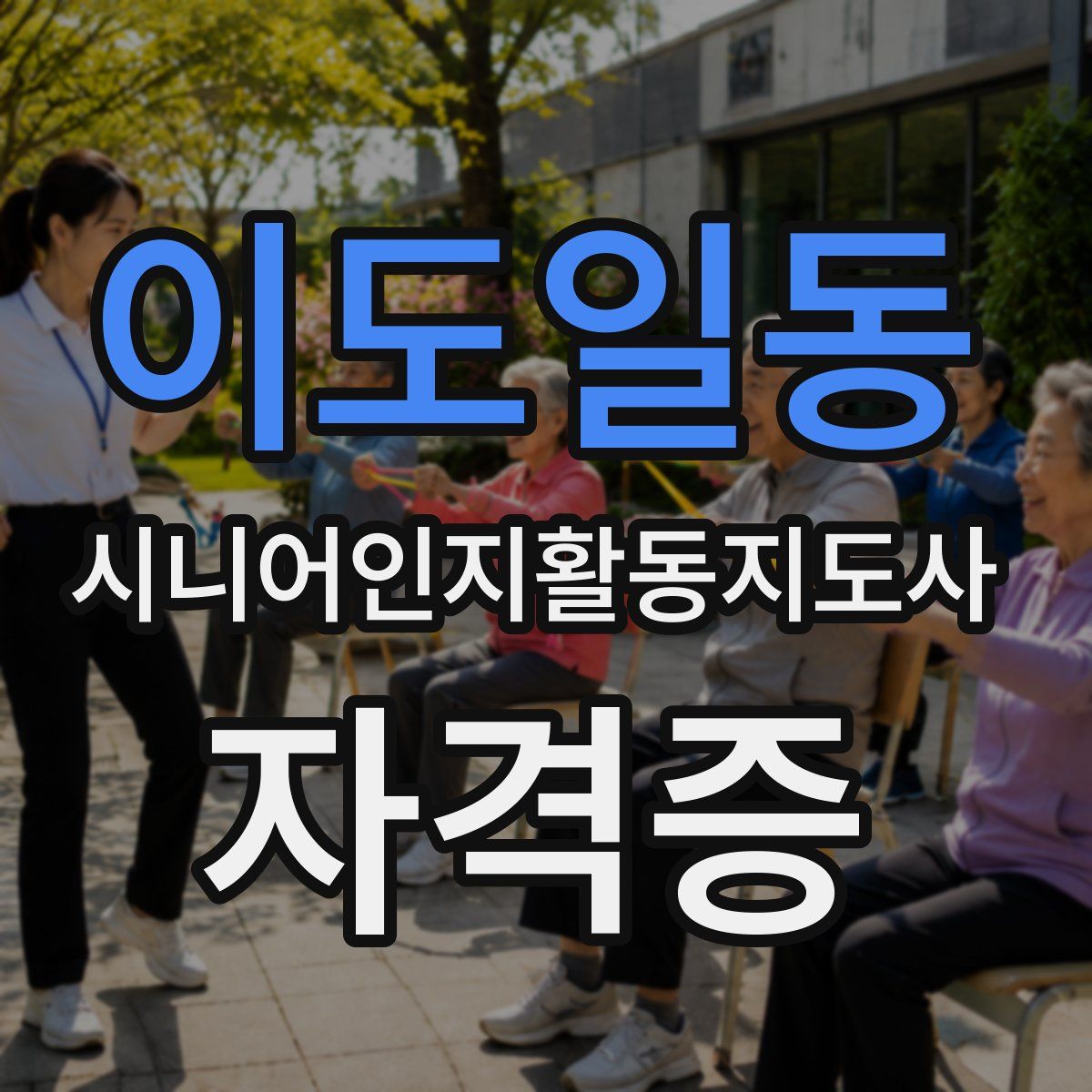 이도일동 시니어인지활동지도사 자격증