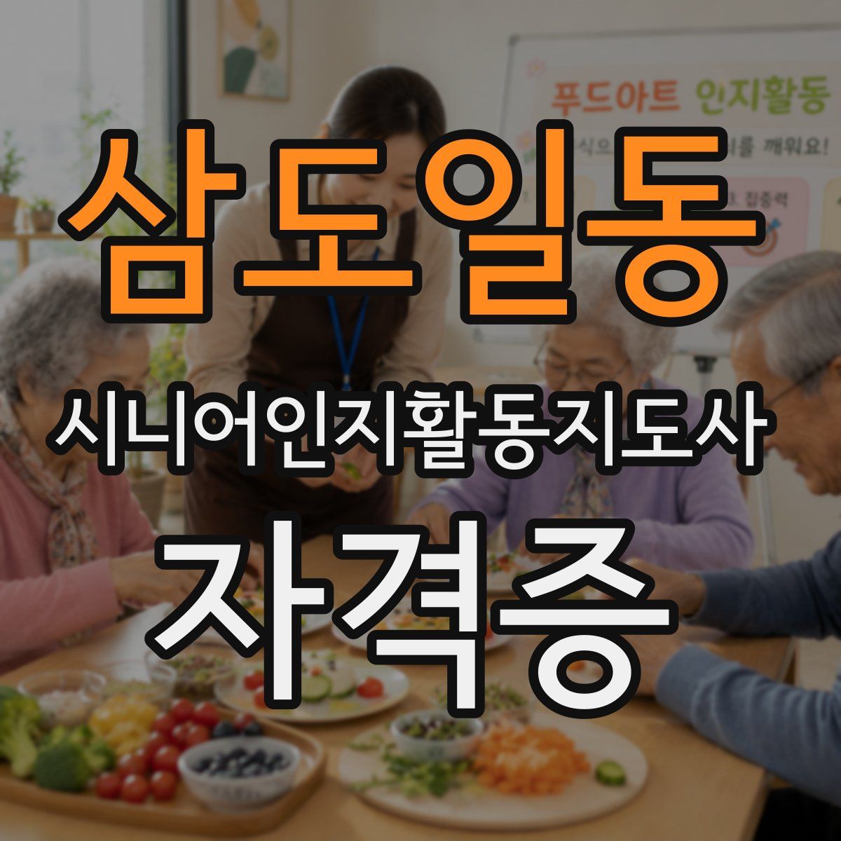 삼도일동 시니어인지활동지도사 자격증