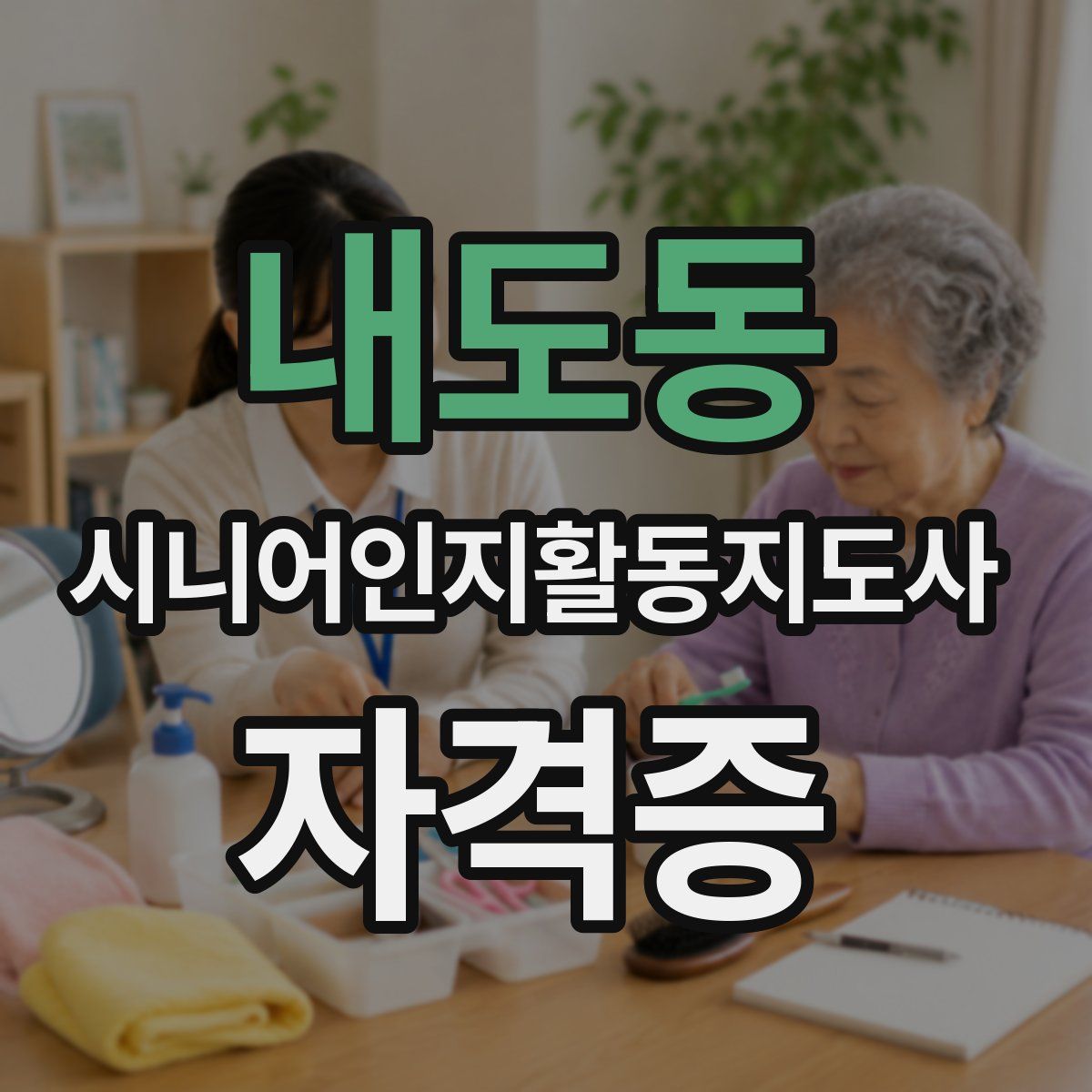 내도동 시니어인지활동지도사 자격증