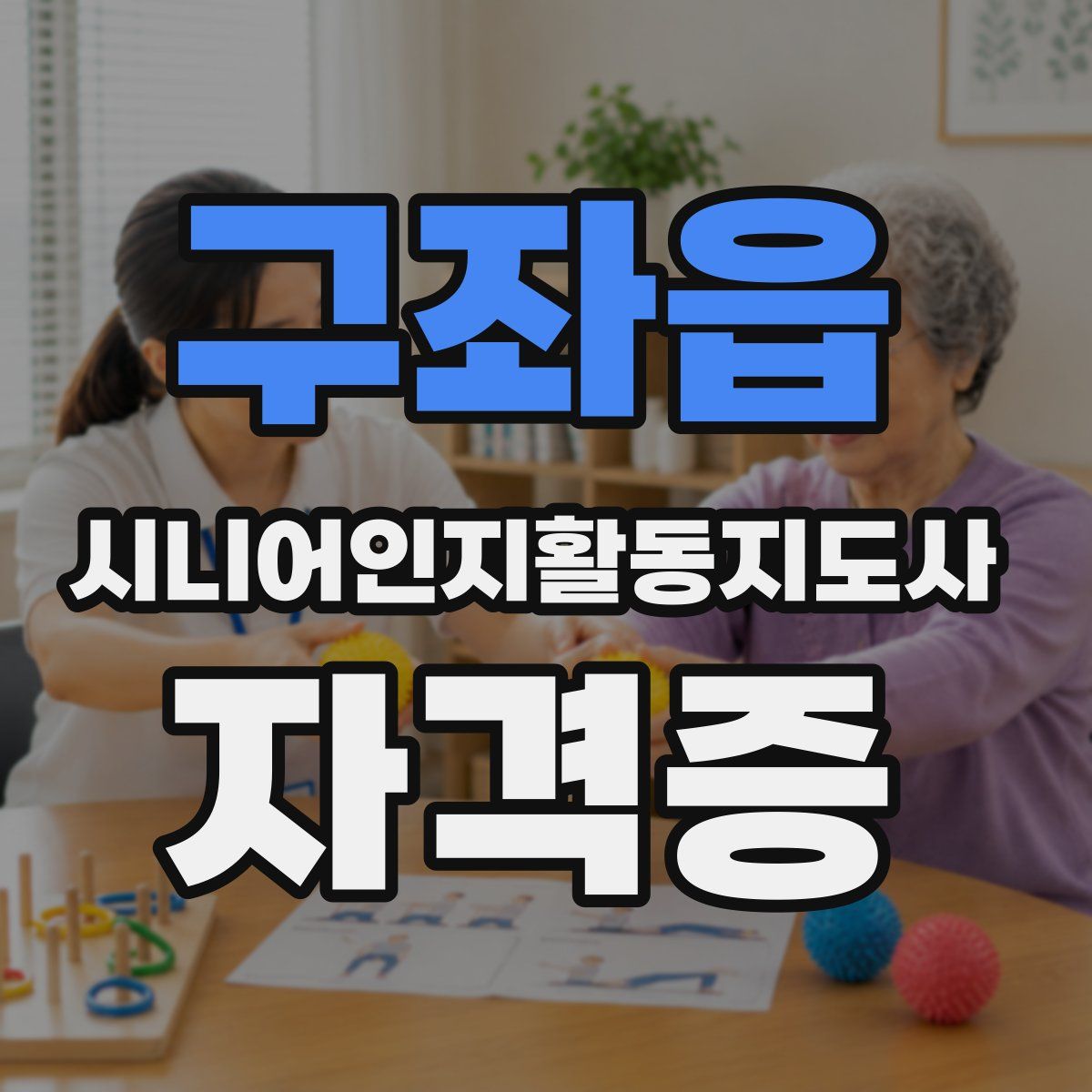 구좌읍 시니어인지활동지도사 자격증