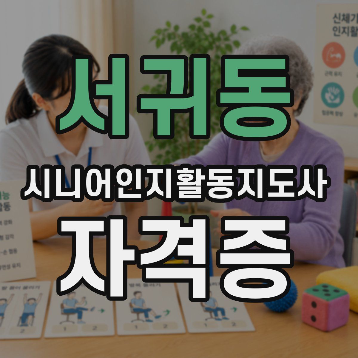 서귀동 시니어인지활동지도사 자격증