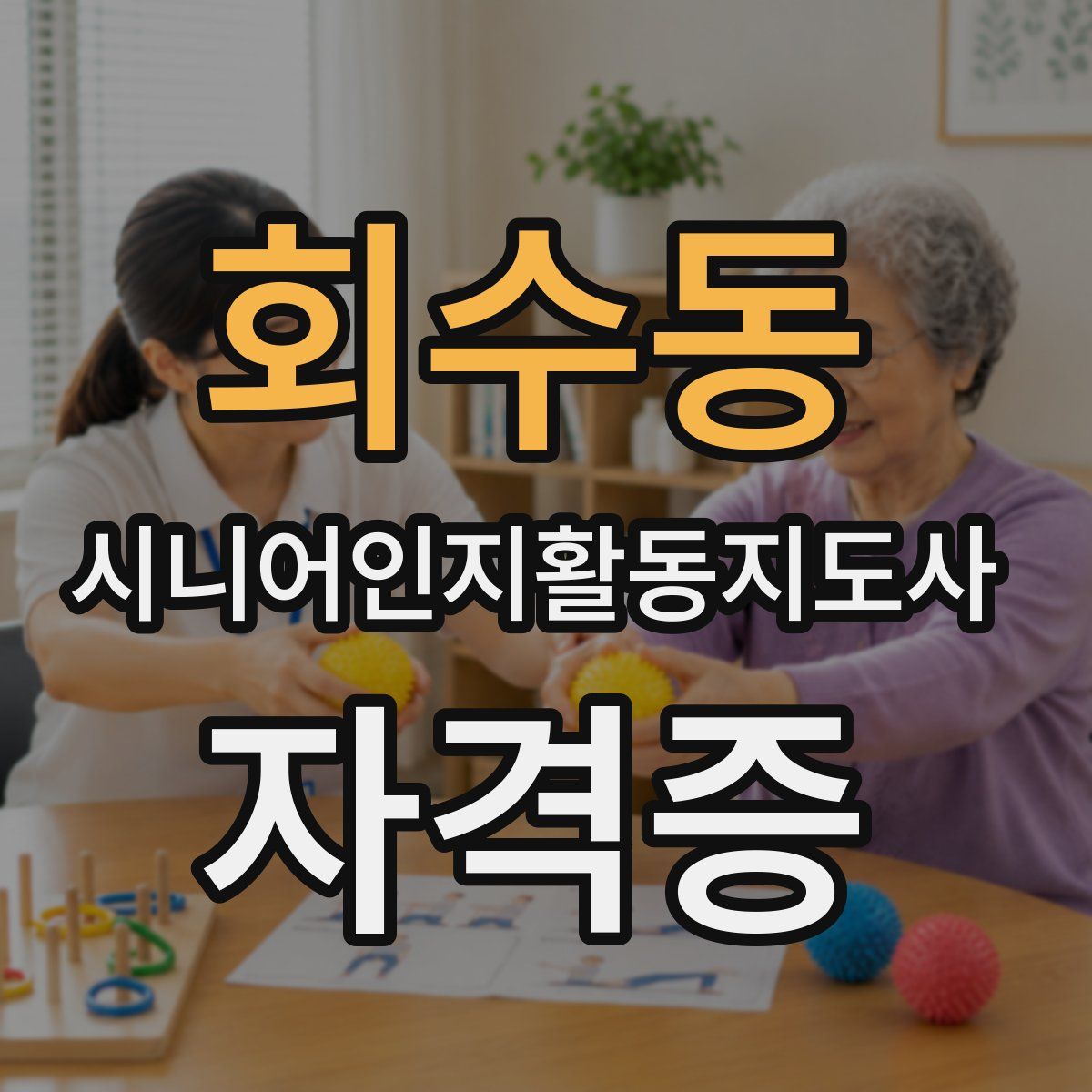 회수동 시니어인지활동지도사 자격증