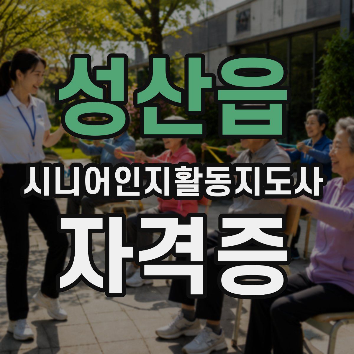 성산읍 시니어인지활동지도사 자격증