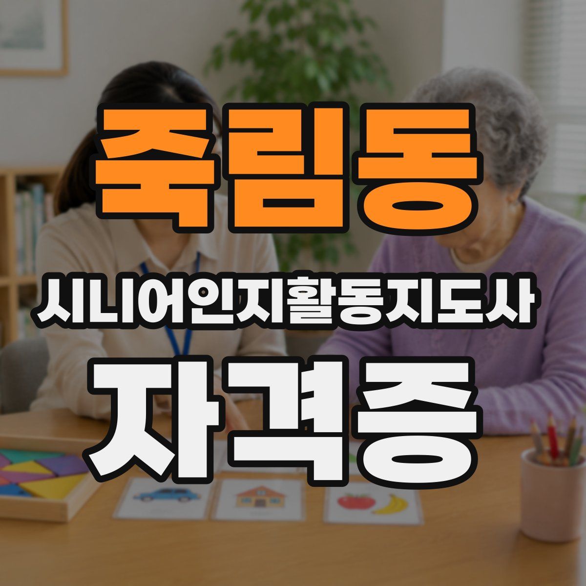 죽림동 시니어인지활동지도사 자격증