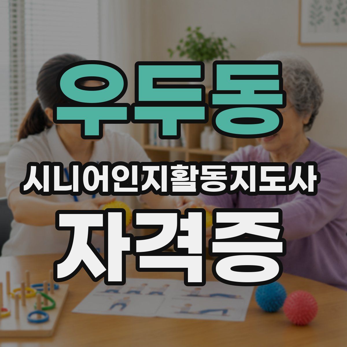 우두동 시니어인지활동지도사 자격증