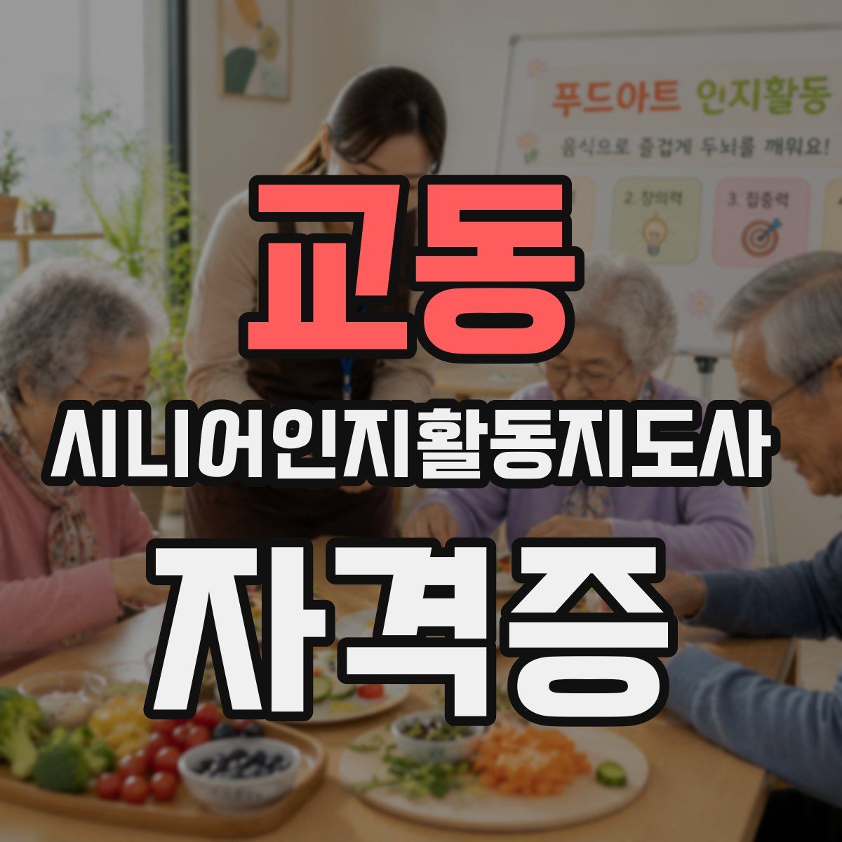 교동 시니어인지활동지도사 자격증