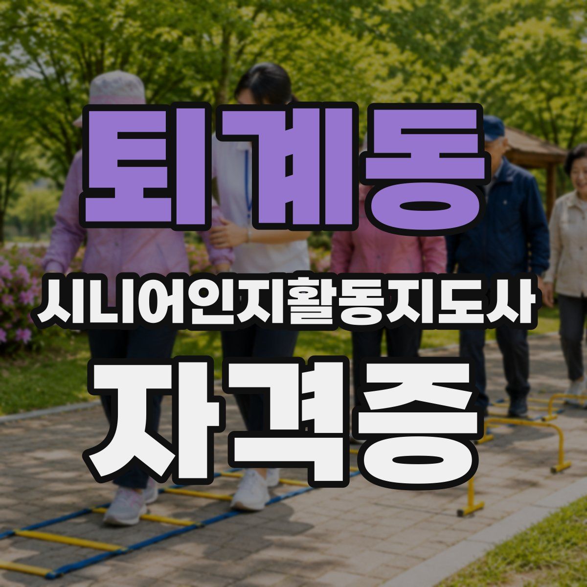 퇴계동 시니어인지활동지도사 자격증