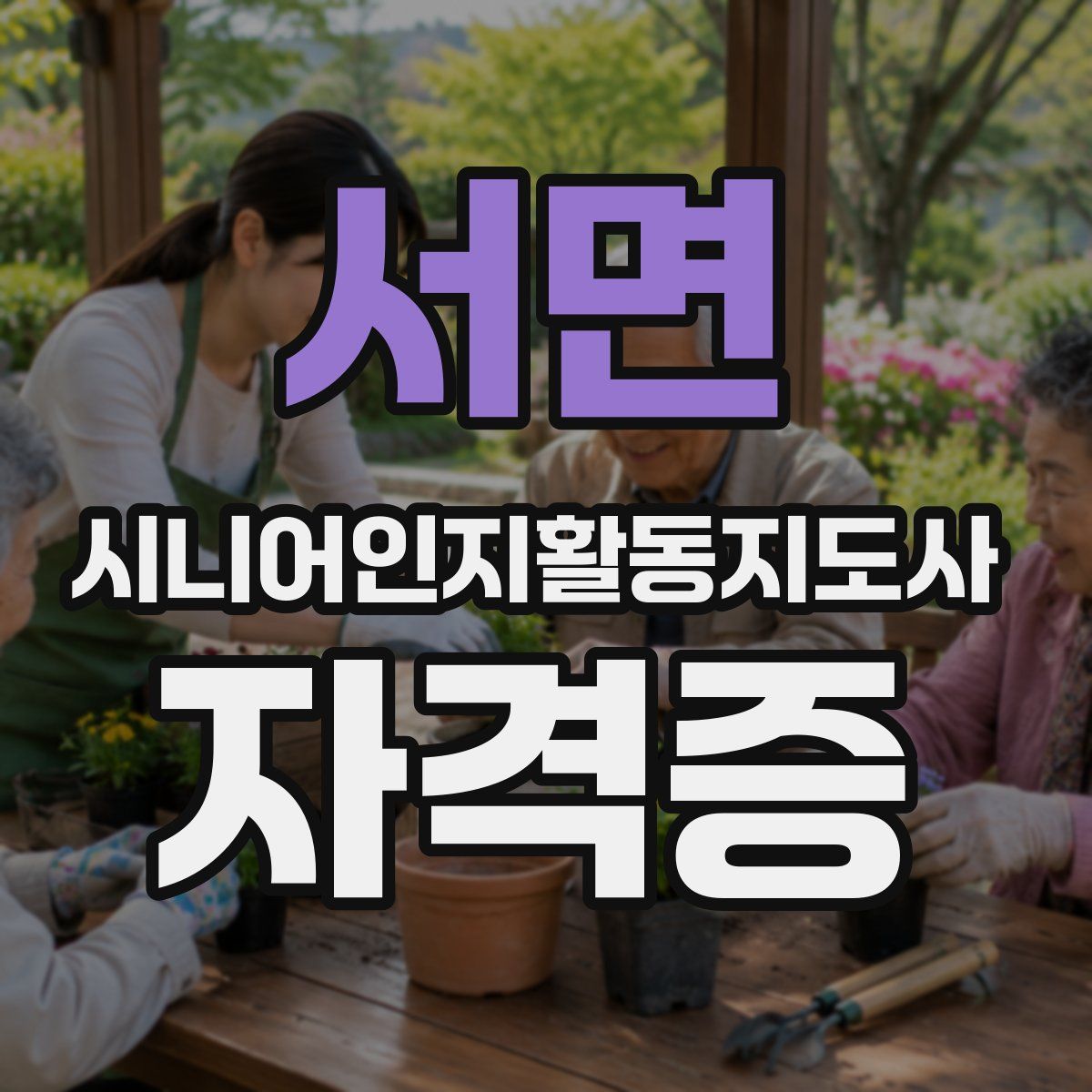 서면 시니어인지활동지도사 자격증
