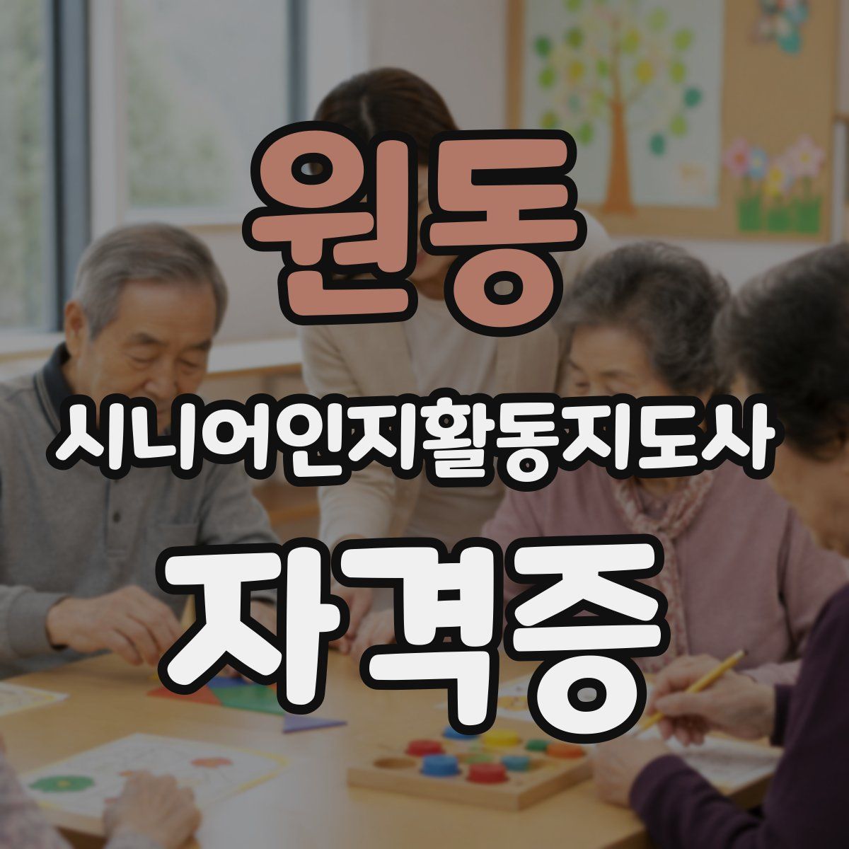원동 시니어인지활동지도사 자격증