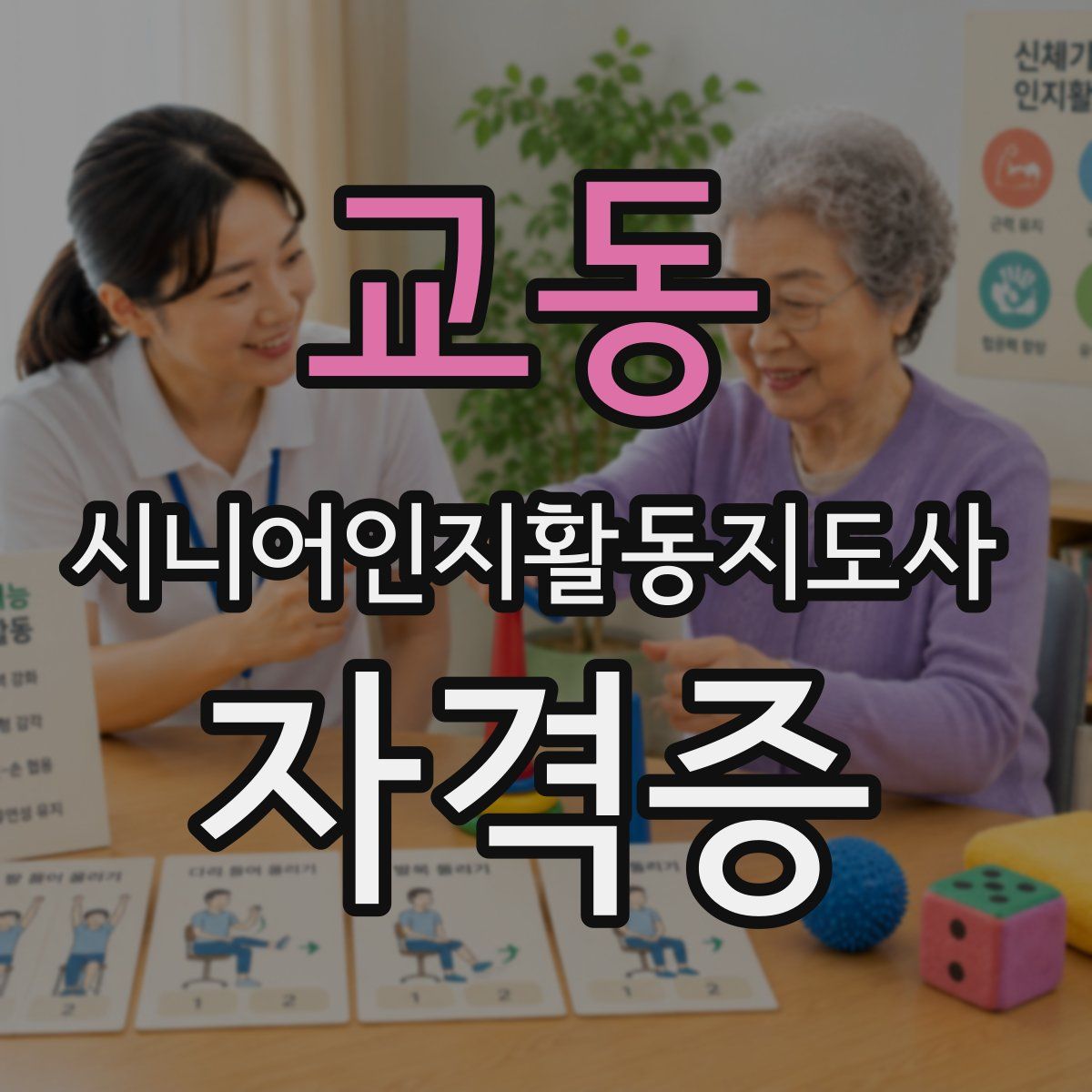 교동 시니어인지활동지도사 자격증