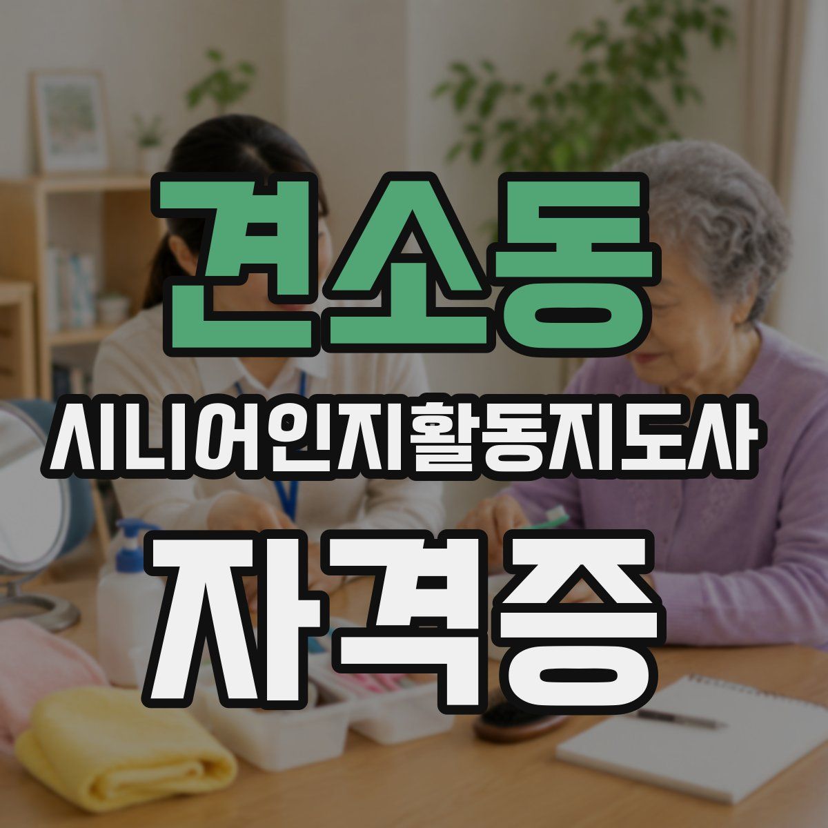 견소동 시니어인지활동지도사 자격증