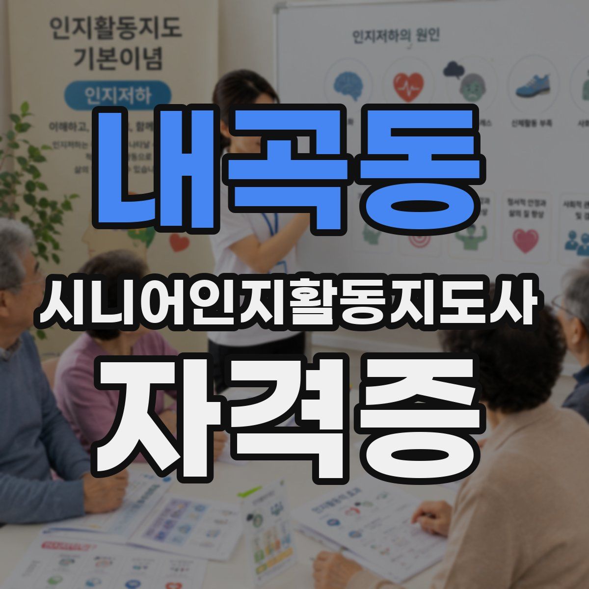 내곡동 시니어인지활동지도사 자격증