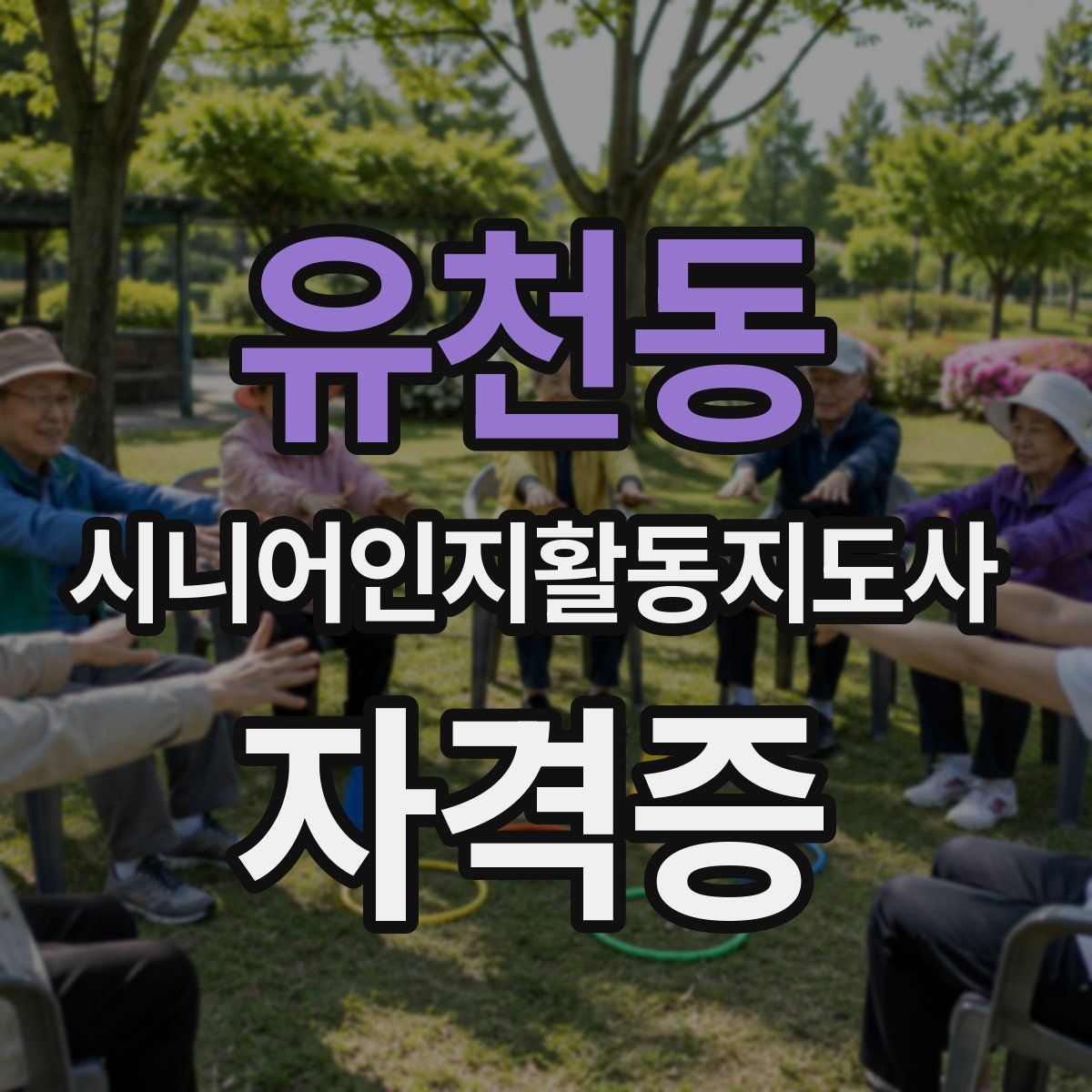 유천동 시니어인지활동지도사 자격증