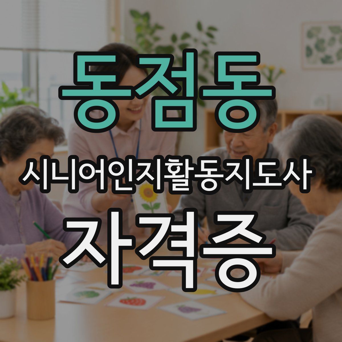 동점동 시니어인지활동지도사 자격증