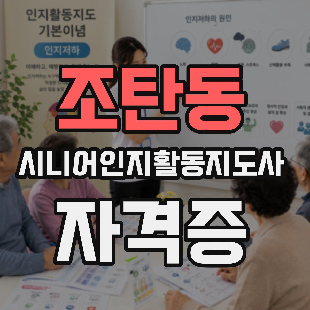 조탄동 시니어인지활동지도사 자격증