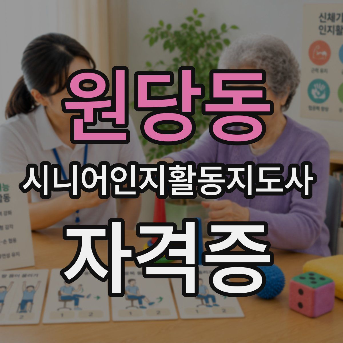 원당동 시니어인지활동지도사 자격증