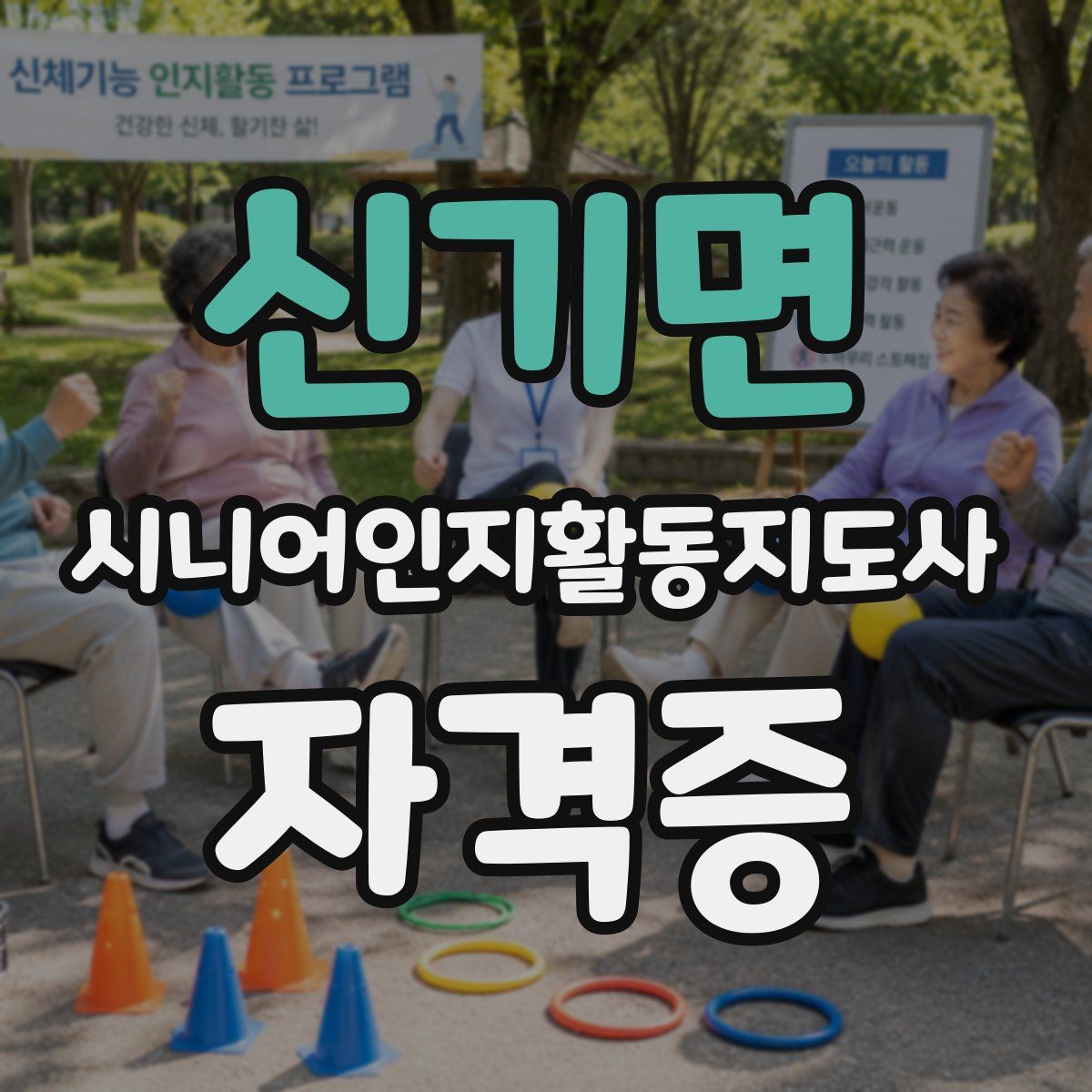 신기면 시니어인지활동지도사 자격증