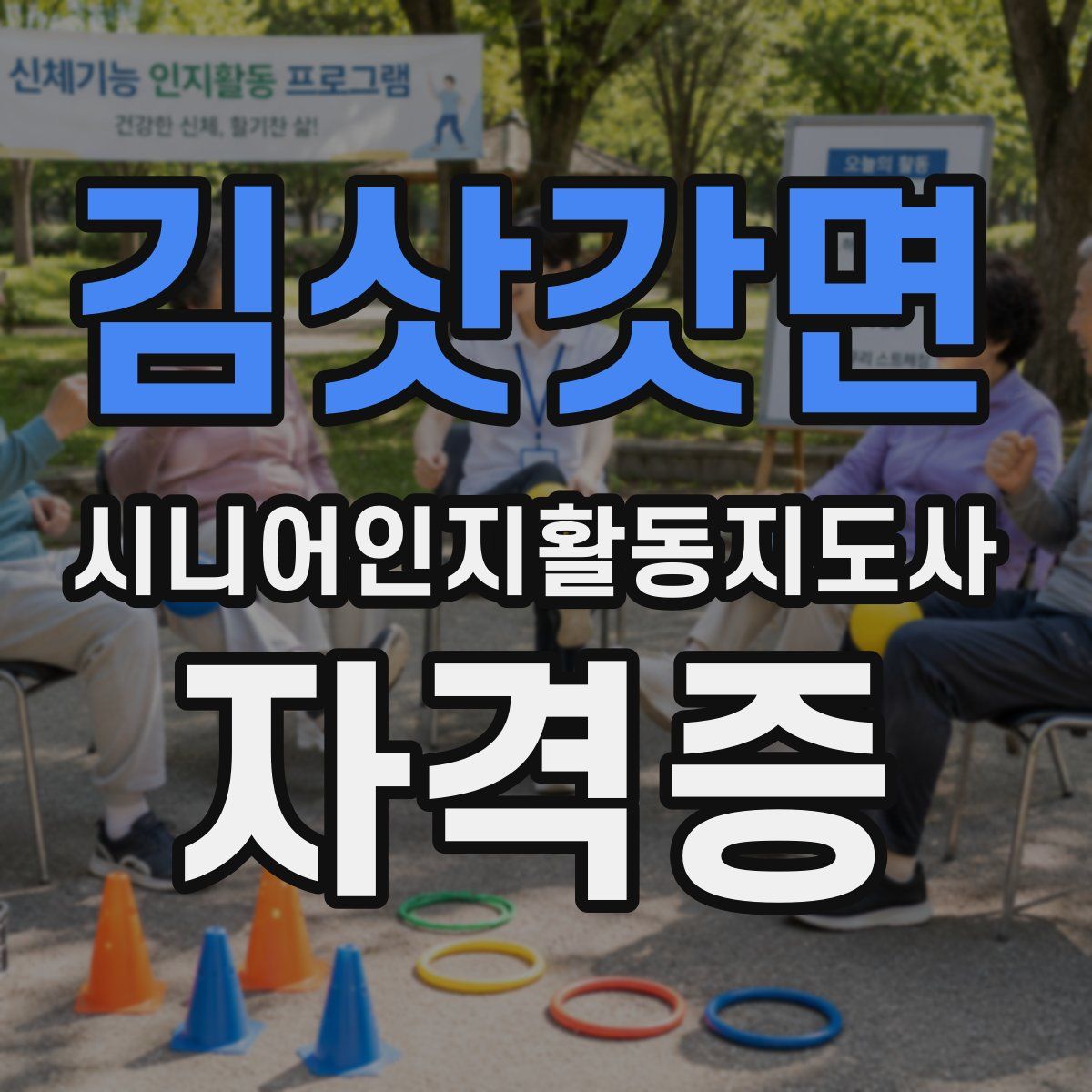 김삿갓면 시니어인지활동지도사 자격증