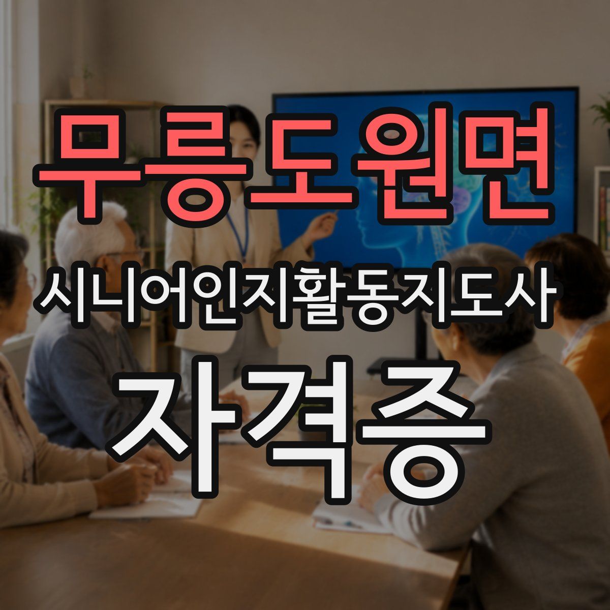 무릉도원면 시니어인지활동지도사 자격증