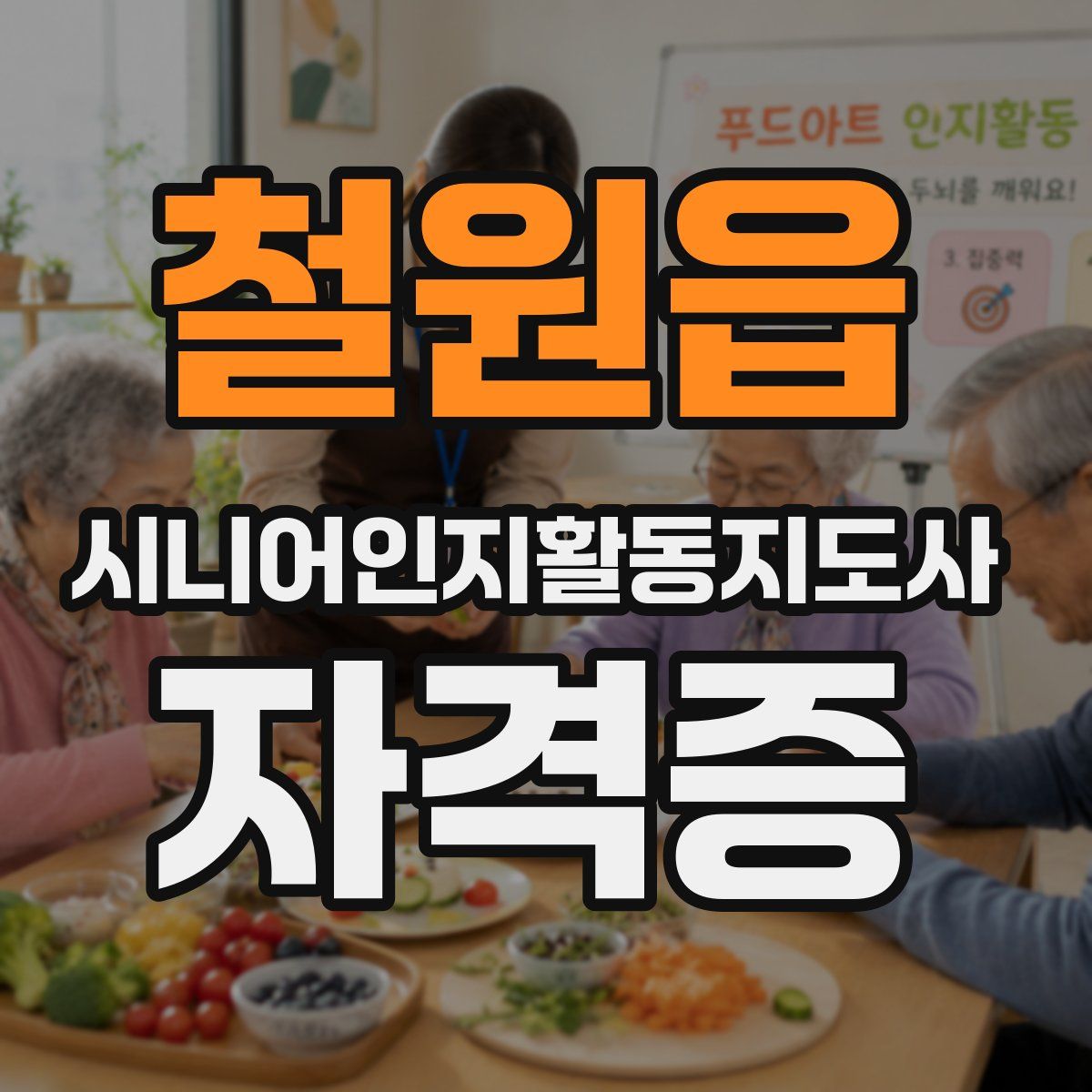 철원읍 시니어인지활동지도사 자격증