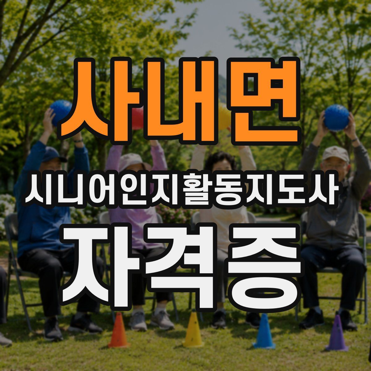 사내면 시니어인지활동지도사 자격증