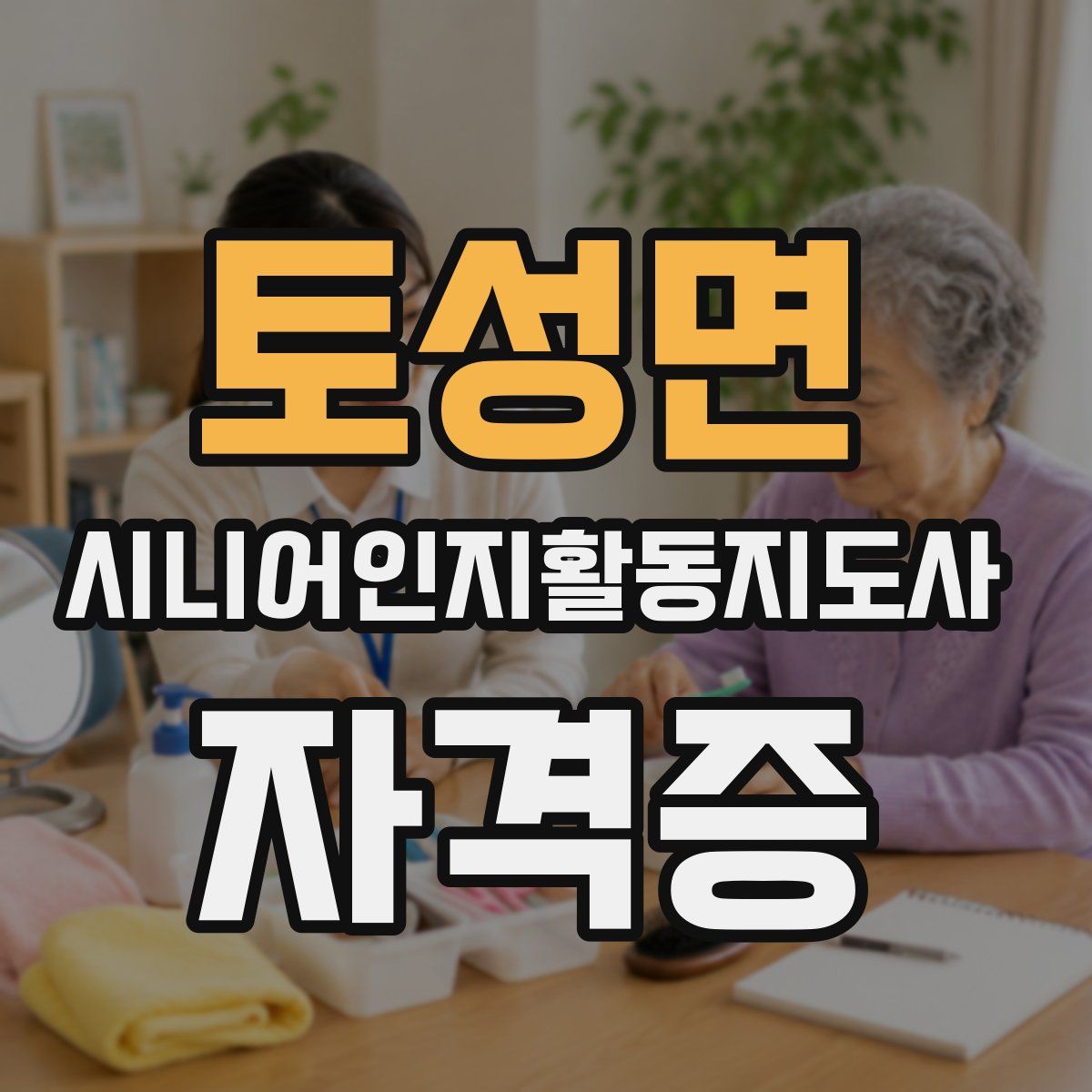 토성면 시니어인지활동지도사 자격증