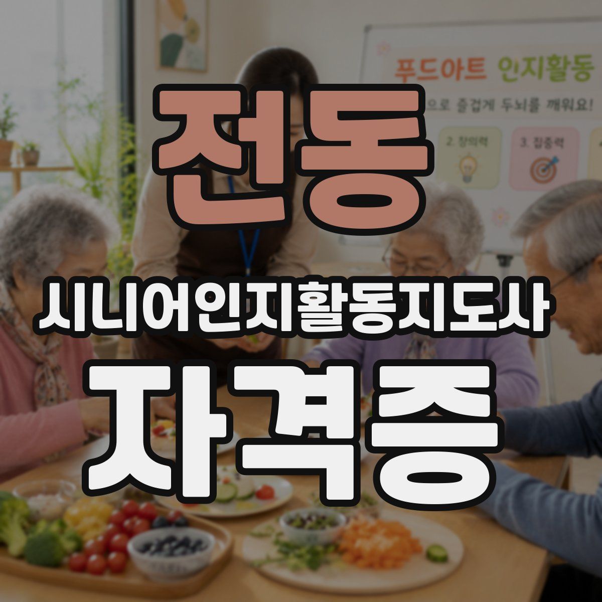 전동 시니어인지활동지도사 자격증