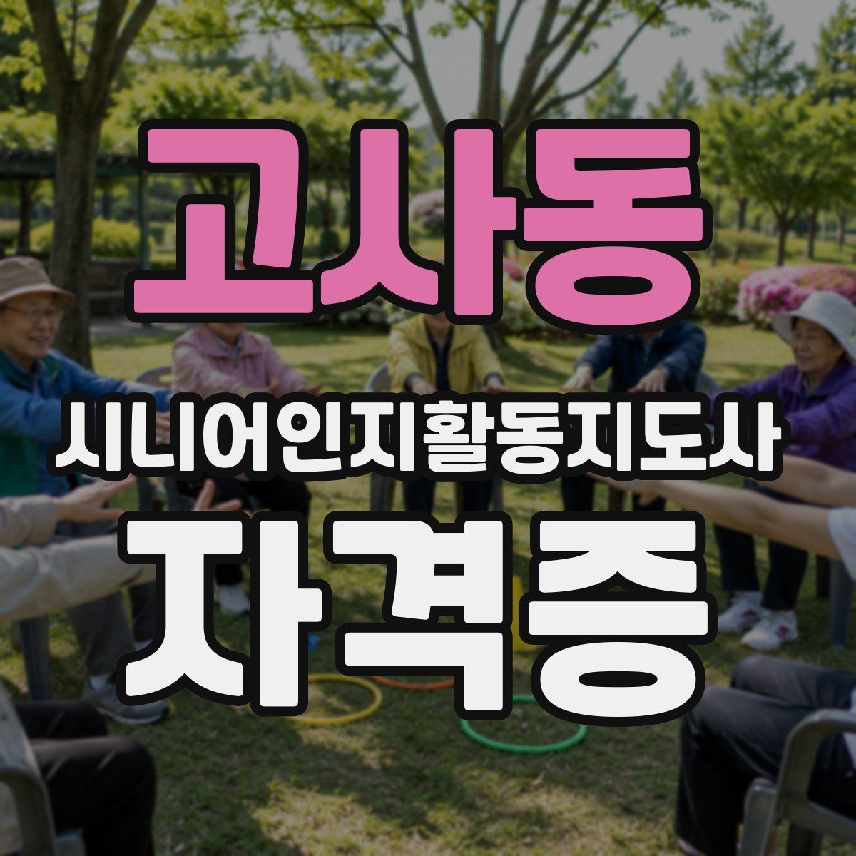 고사동 시니어인지활동지도사 자격증