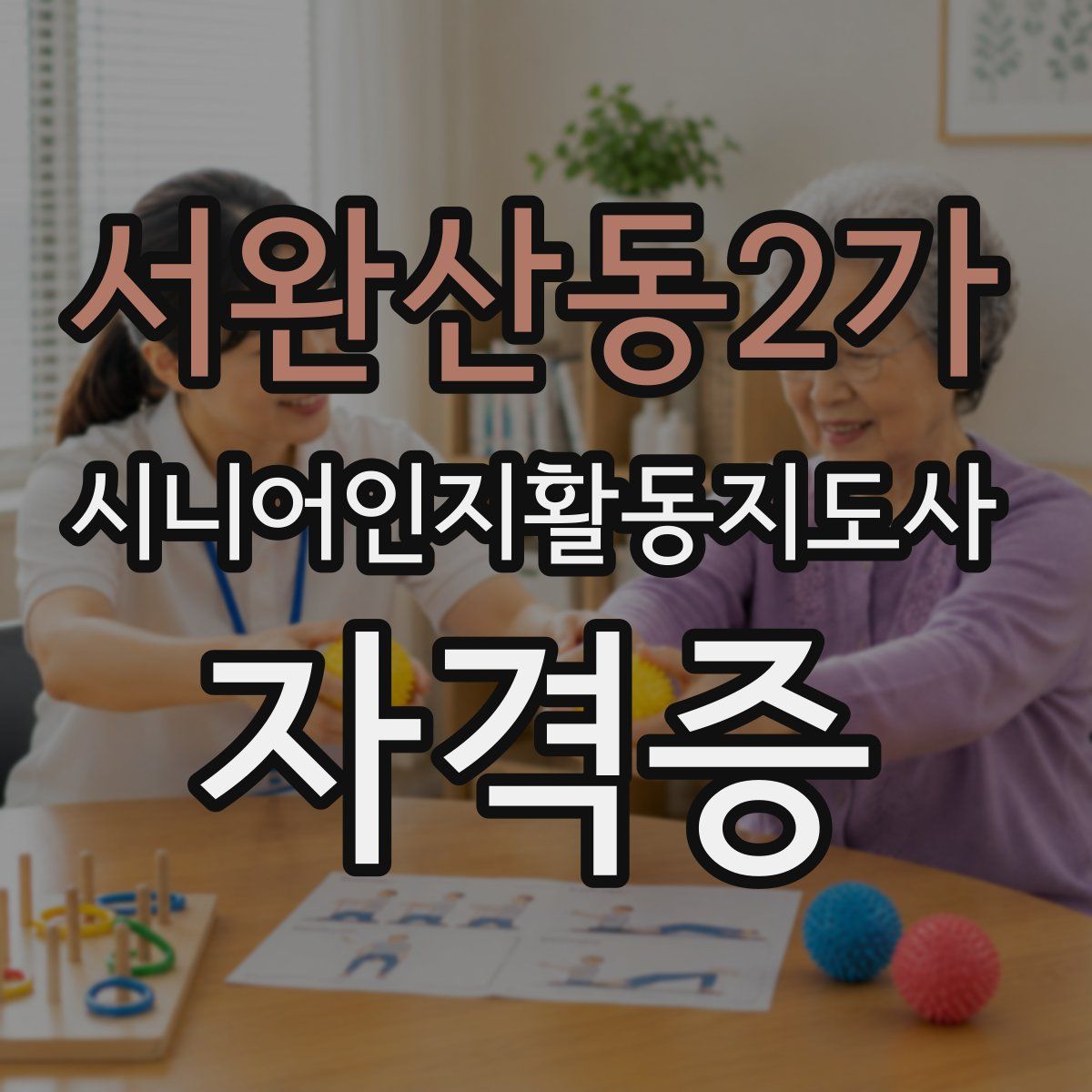 서완산동2가 시니어인지활동지도사 자격증