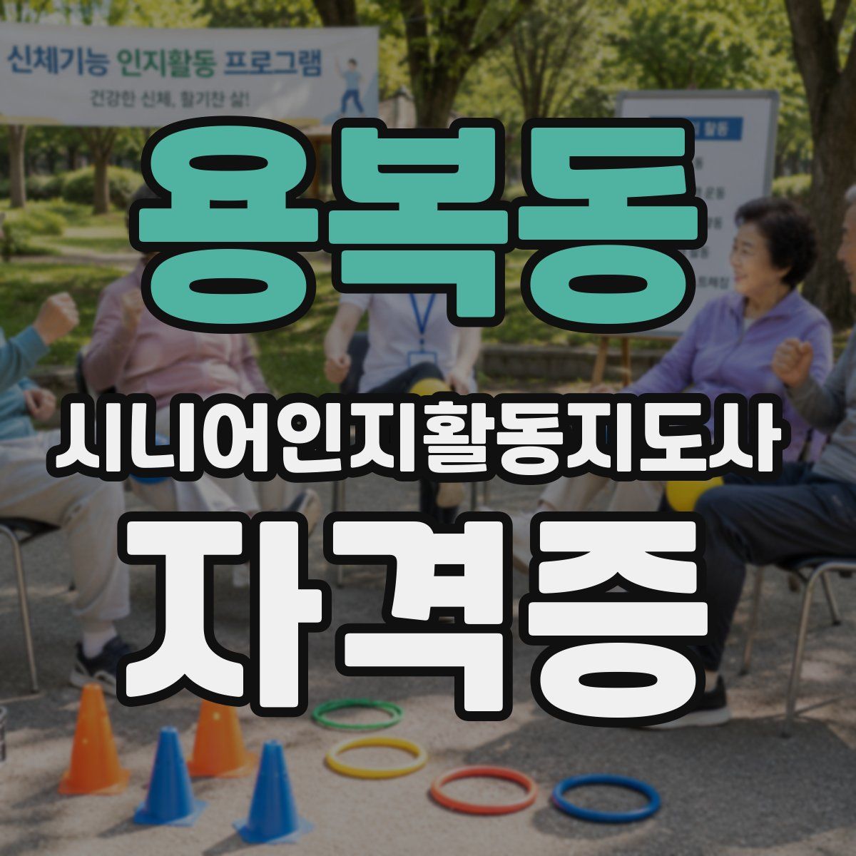 용복동 시니어인지활동지도사 자격증