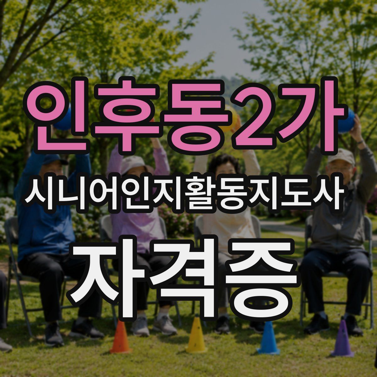 인후동2가 시니어인지활동지도사 자격증