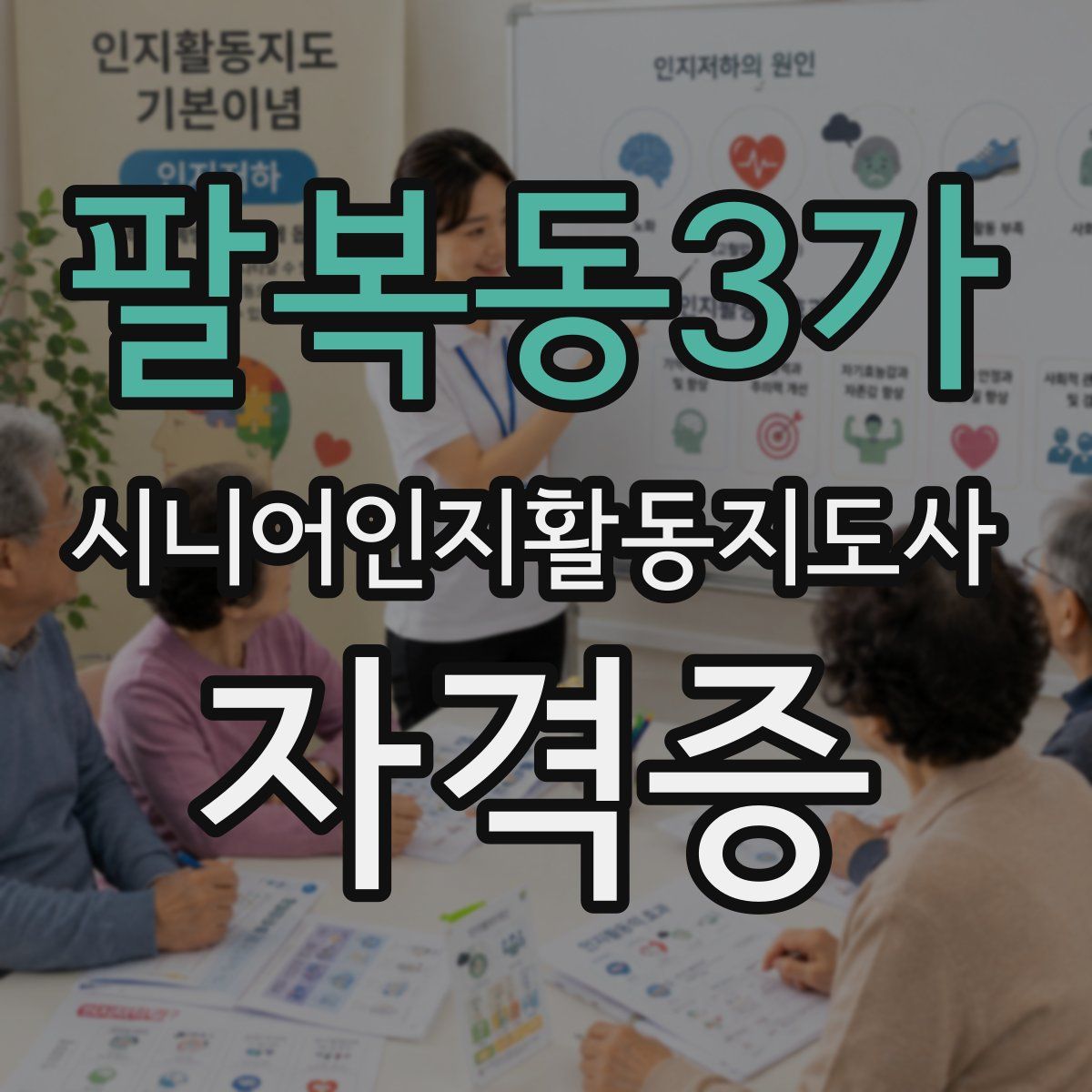 팔복동3가 시니어인지활동지도사 자격증