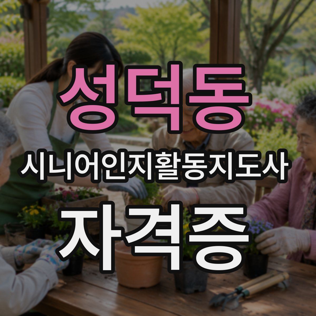 성덕동 시니어인지활동지도사 자격증