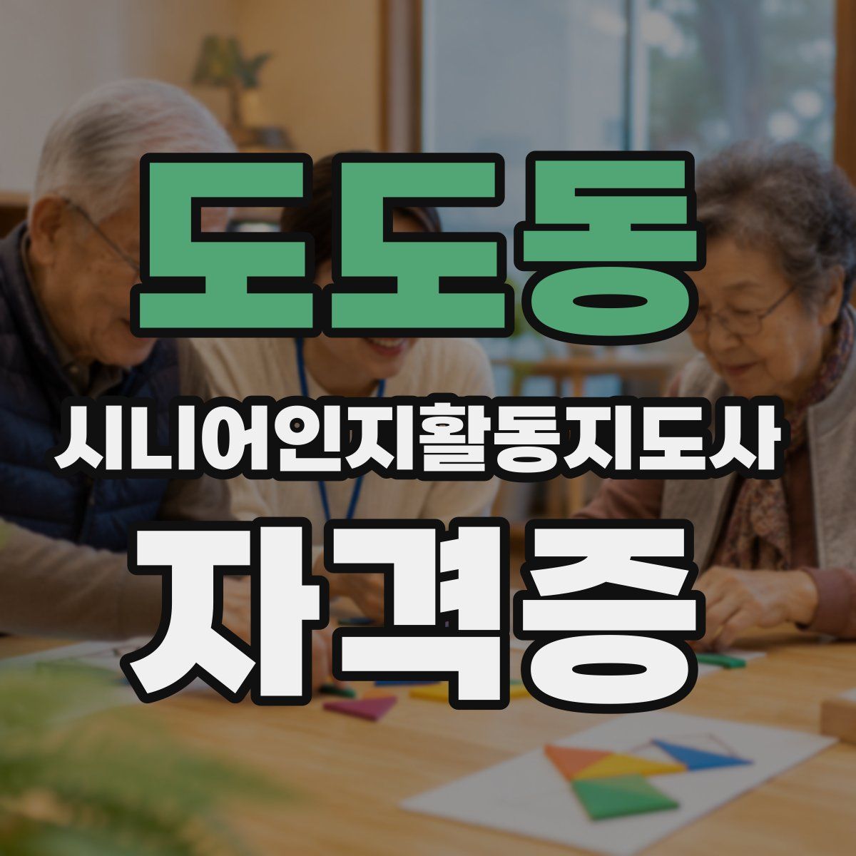 도도동 시니어인지활동지도사 자격증