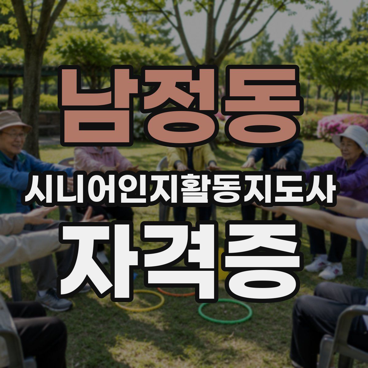 남정동 시니어인지활동지도사 자격증