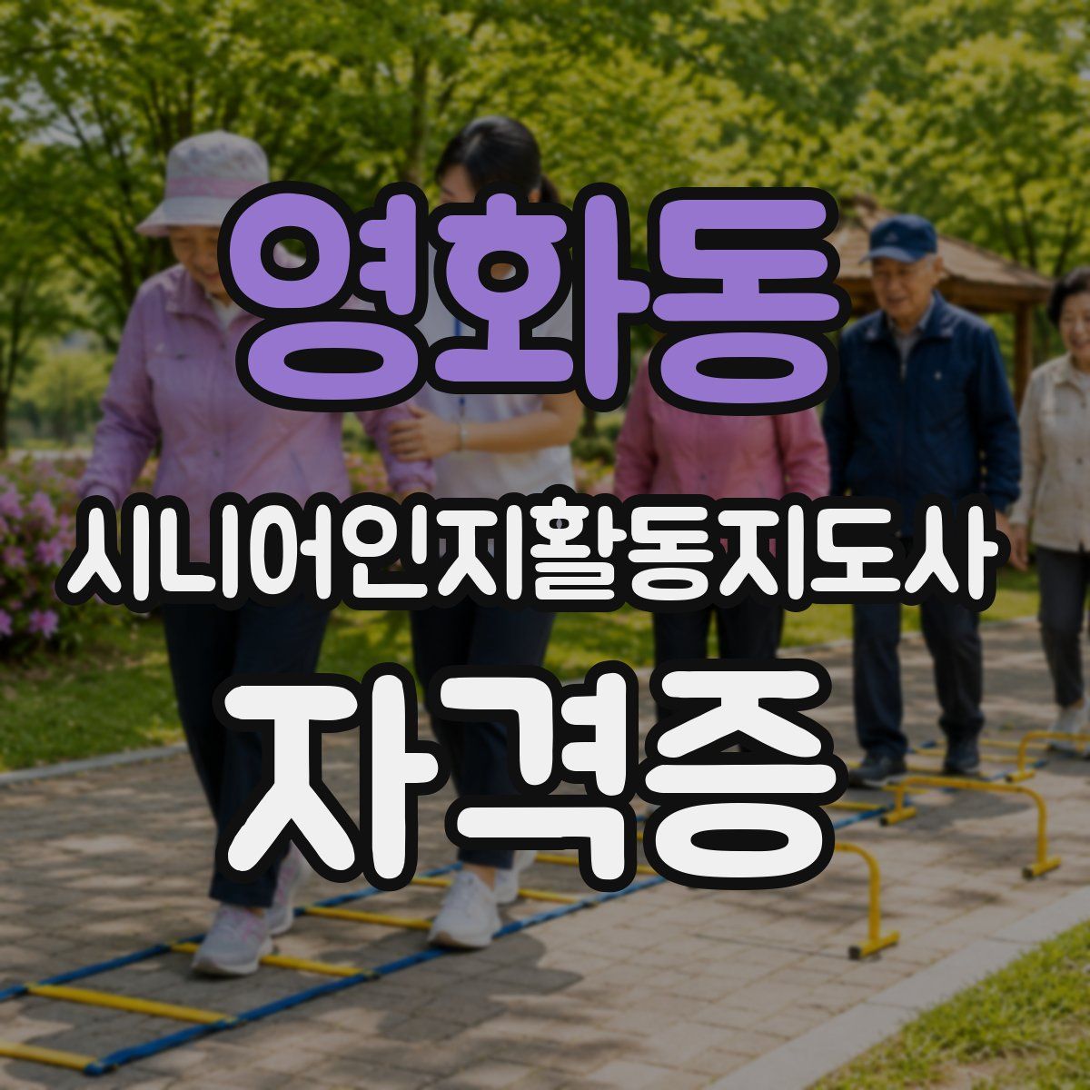 영화동 시니어인지활동지도사 자격증