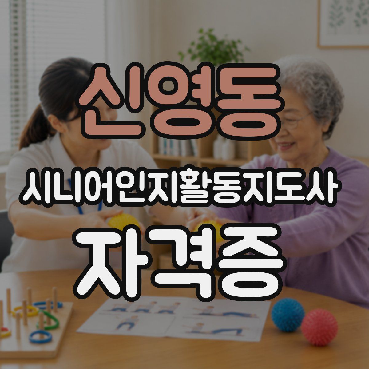 신영동 시니어인지활동지도사 자격증